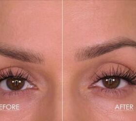 Sparse lashes hack: before vs after