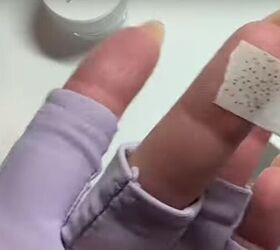 how to apply nail decals, Tape