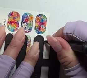 how to apply nail decals, Using a decal sizer