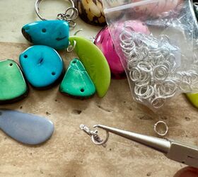 how to create a lovely unique pair of earrings using charms and beads, Jump ring