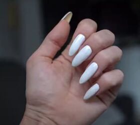 Simple white nails