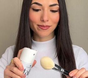 Find out why spraying hairspray on a makeup brush might be your next favorite beauty hack