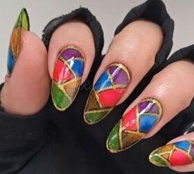 Learn How to Create These Incredible Stained Glass Nails | Upstyle