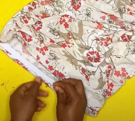 How to DIY a Cute Ruched Mini Skirt From an Old T-shirt | Upstyle