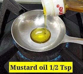 remove acne and blemishes with this easy recipe, Heating mustard oil