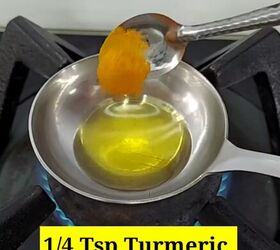 remove acne and blemishes with this easy recipe, Adding turmeric