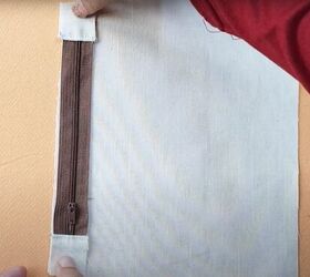 diy zipper pouch, Inserting the zipper