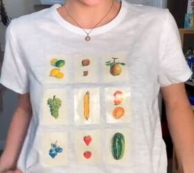 give a 5 98 walmart shirt a trendy makeover, Cute fruit t shirt