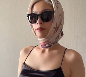 Chic head scarf look