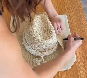 brilliant hack you will need this summer, Marking around the hat