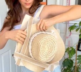 brilliant hack you will need this summer, DIY hat carrier