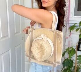 brilliant hack you will need this summer, DIY hat carrier