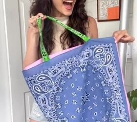 DIY bandana tote bag