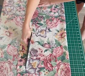 turn a thrifted tablecloth into your new favorite summer piece, Cutting the tablecloth