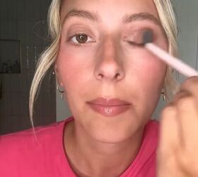 Trying out a viral makeup hack