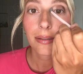 Trying out a viral makeup hack