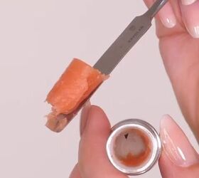 Removing lipstick from the tube