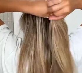 60 second hair, Making a half ponytail