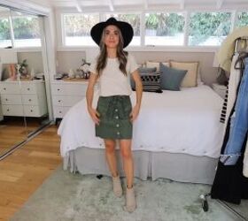 cute summer outfit ideas, Fitted white T outfit