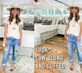 cute summer outfit ideas, Boyfriend cut jeans look