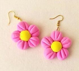 DIY Clay Flower Earrings