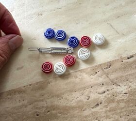 how to create pretty mosaic hair slides, Hair slide base glass beads