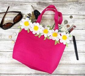 Barbie Inspired No Sew Daisy Tote Bag