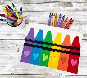 Rainbow Felt Pencil Pouch Creatively Beth felt craft rainbow creativelybeth kuninfelt nosew pencilcase zipperpouch kids diy