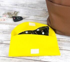 No Sew Lemon Sunglass Case Creatively Beth creativelybeth felt nosew lemon summer sunglass case free patterns