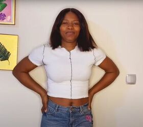 Transform an Old T-shirt Into a Cute Patchwork Crop Top