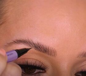 Filling the brows in