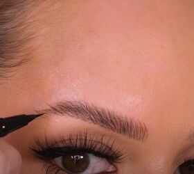 Filling the brows in