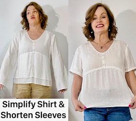 simplify shirt shorten sleeves