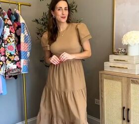 5 neutral dresses for summer, Modest beige dress