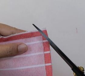 small bag pattern, Cutting the fabric corners