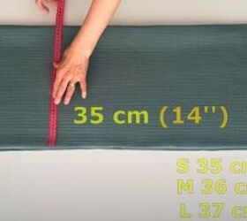 how to sew palazzo pants, Measuring the fabric