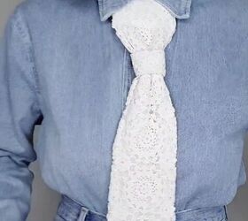 DIY crochet tie