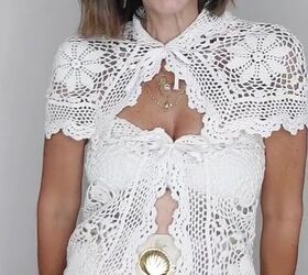 no sewing needed to make this lace top, No sew lace top