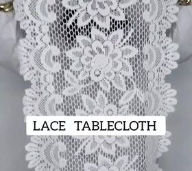 how to turn a tablecloth into a skirt, Lace tablecloth