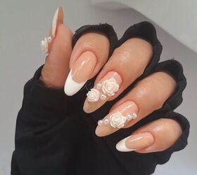 French manicure wedding nails