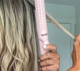 Here's how to use your hair straightener to curl your hair