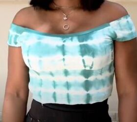 Cute DIY off-shoulder top 