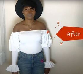Follow Along and Learn How to DIY a Chic Off-shoulder Top