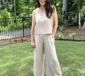 linen two piece set from Amazon