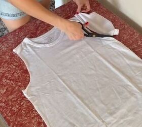 How to cut up an old t-shirt for summer