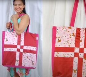 Cute DIY quilted tote bag