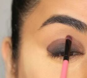 Blending the eye makeup