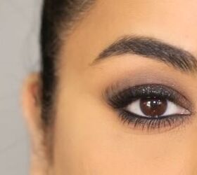 Black and brown smokey eye makeup