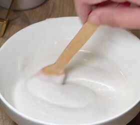 diy pink face mask, Adding rice flour