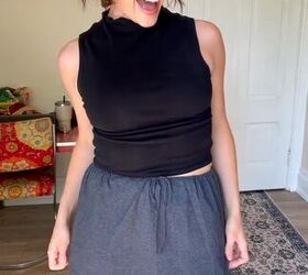 Cute skirt upcycled from a t-shirt